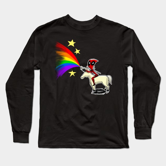 Riding the Pride Long Sleeve T-Shirt by Robertilustrado